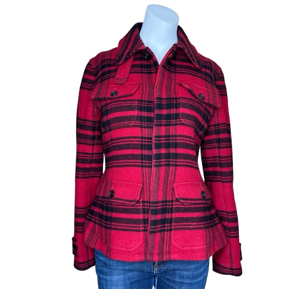 Polo Ralph Lauren Women’s Wool Blend Check Annabel Jacket Sz 4 NWOT
